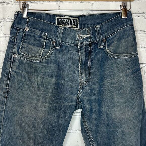 Levi’s 514 Slim Straight San Francisco Jeans size 29x30 Black Label Unique - Picture 7 of 13